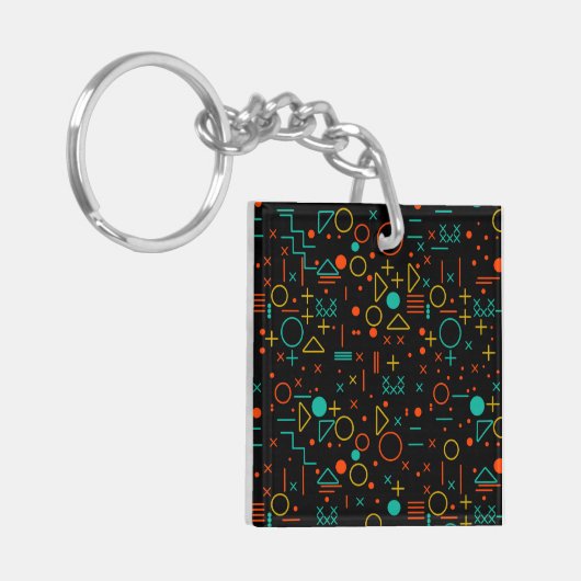 Geometrische Formen Schlüsselanhänger (Vorderseite links)
