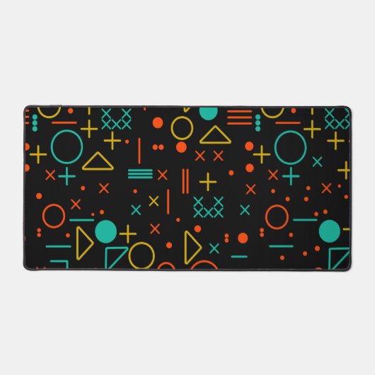 Geometrische Formen Schreibtischunterlage (Vorderseite)