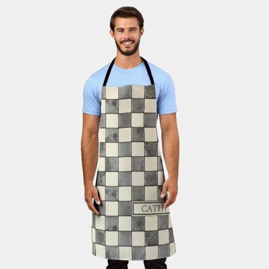 Geometrische Formen Schürze (Getragen)