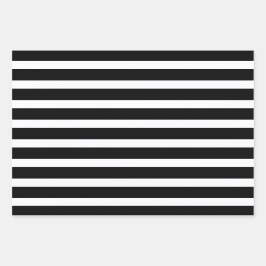 Geometrische Formen, schwarz und weiß Geschenkpapier Set (Vorderseite 2)