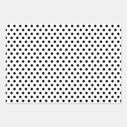 Geometrische Formen, schwarz und weiß Geschenkpapier Set (Vorderseite 3)