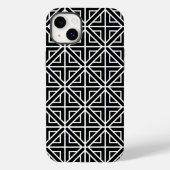 geometrische Formen Schwarz/Weiß Case-Mate iPhone Hülle (Rückseite)