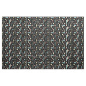 Geometrische Formen, schwarzes Muster Stoff (Fat Quarter (45,7 x 55,9 cm))