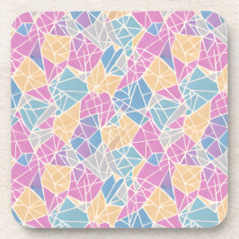 Geometrische Formen und Linien in Pastellfarbe Getränkeuntersetzer