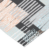 Geometrische Formen und Streifen Kurzer Tischläufer (Ecke)