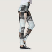 Geometrische Formen und Streifen Leggings (Rechts)