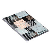 Geometrische Formen und Streifen Notizblock (Rechte Seite)