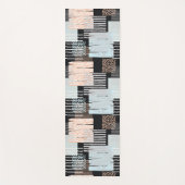 Geometrische Formen und Streifen Yogamatte (Vorderseite)