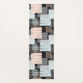 Geometrische Formen und Streifen Yogamatte (Rückseite)