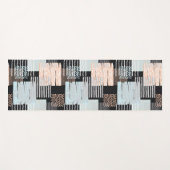 Geometrische Formen und Streifen Yogamatte (Vorderseite (Horizontal))