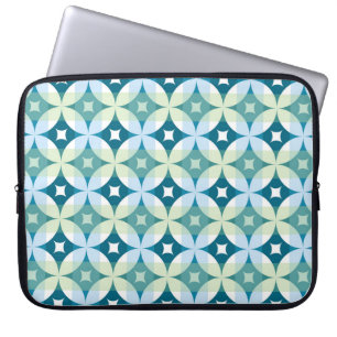 Geometrische Formen, Vintage abstrakte Tapete. Laptopschutzhülle