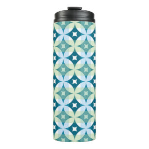 Geometrische Formen, Vintage abstrakte Tapete. Thermosbecher