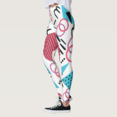 Geometrische Formen von Funky Retro Leggings (Links)