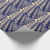 Geometrische Formen von Gold Geschenkpapier (Ecke)