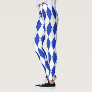 Geometrische Formen von Harlequin Blue Diamond For Leggings