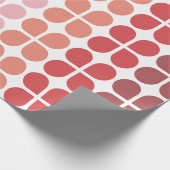 Geometrische Formen von mittleren Mod-Formen in ro Geschenkpapier (Ecke)