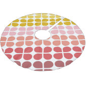 Geometrische Formen von mittleren Mod-Formen in ro Polyester Weihnachtsbaumdecke (Schrägansicht)