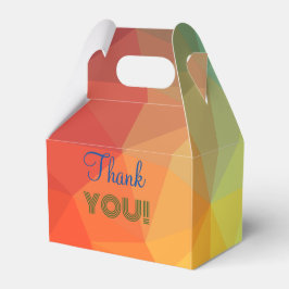Geometrische Formen von Regenbogen Geschenkschachtel