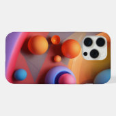 Geometrische Formen von RGB Luminogramm - volumetr iPhone Hülle (Rückseite (Horizontal))