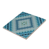 Geometrische Formen von Soft Blue und Indigo Kalei Fliese (Seite)