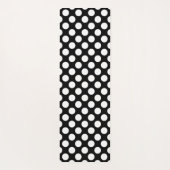 geometrische Formen weiß und schwarz Yogamatte (Rückseite)