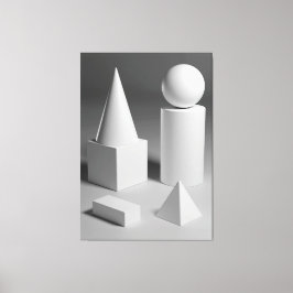 Geometrische Formschattierung Leinwanddruck