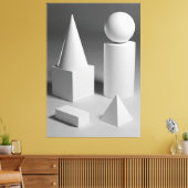 Geometrische Formschattierung Leinwanddruck (Insitu (Wohnzimmer))