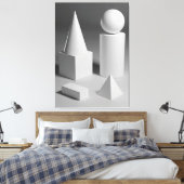 Geometrische Formschattierung Leinwanddruck (Insitu (Schlafzimmer))