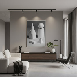 Geometrische Formschattierung Poster