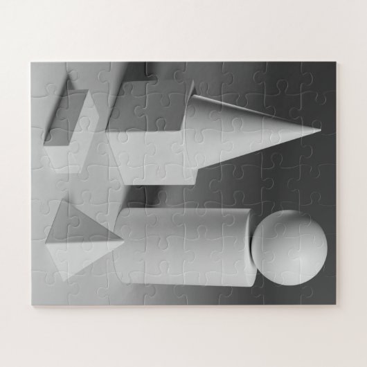 Geometrische Formschattierung Puzzle (Horizontal)