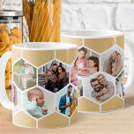 Geometrische FotoCollage 9 Abbildung 11oz Kaffeetasse<br><div class="desc">11oz Foto Tasse mit geometrischer Foto Collage unter Verwendung von 9 Ihrer Lieblings-Familie Fotos. Die Fotovorlage ist für Sie Set, um Ihre Bilder hinzuzufügen, die in Reihen von links nach rechts arbeiten, um ein Honigwabenmuster zu bilden. Das sechseckige Design ist hellbeige und weiß - bitte stöbern Sie in meinem Shop...</div>