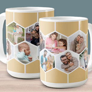 Geometrische FotoCollage 9 Abbildung 15oz Kaffeetasse