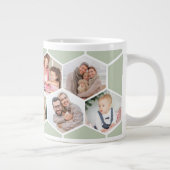 Geometrische FotoCollage 9 Bildanzeige grün Jumbo-Tasse (Rechts)