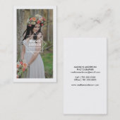 Geometrische Fotografie-Visitenkarten der Visitenkarte (Vorne/Hinten)