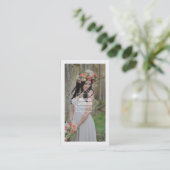 Geometrische Fotografie-Visitenkarten der Visitenkarte (Stehend Vorderseite)