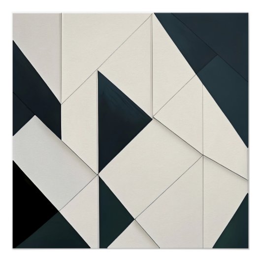 Geometrische Fragmente Poster (Vorderseite)