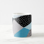 Geometrische Freehand Zeichnend Patchwork-Tiles Kaffeetasse (Mittel)