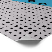 Geometrische Freehand Zeichnend Patchwork-Tiles Poster (Ecke)