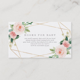 Geometrische Frühjahrsromanbücher für Babykarte Visitenkarte