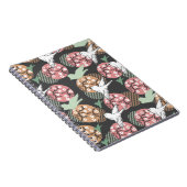 Geometrische Frühlingsart und Tiermuster Art nicht Notizblock (Rechte Seite)