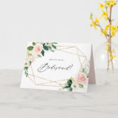 Geometrische Frühlingsblüten werden meine Bridesma Karte (Gelbe Blume)