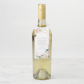 Geometrische Frühlingsmomente Begrüßungswelle Flaschenanhänger (Auf Flasche)