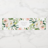 Geometrische Frühlingsromane Wasserflaschenzeichen Wasserflaschenetikett (Einzelnes Label)