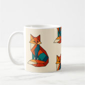 Geometrische Fuchs-Tasse Kaffeetasse (Links)
