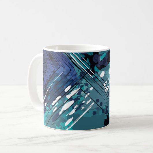 geometrische Fusion des Ozeans Kaffeetasse (Vorderseite Links)