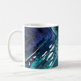 geometrische Fusion des Ozeans Kaffeetasse