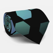 Geometrische futuristische Mode des Hexagons Krawatte (Gerollt)