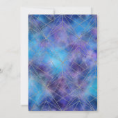 Geometrische Galaxie Ananas Sommer Geburtstag Einladung (Rückseite)