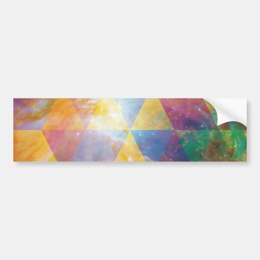 Geometrische Galaxie Autoaufkleber (Vorne)