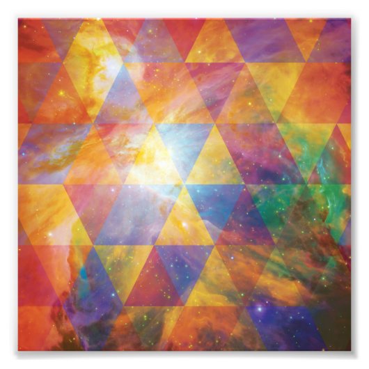 Geometrische Galaxie Fotodruck (Vorne)